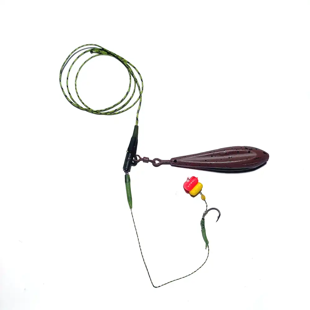 Montura Crap Plumb Pierdut Long Cast, Plumb cu Aripioare, Leadcore 60 cm, 80 g, Cârlig Krank nr. 6, Rig 15 cm ,fir de par 3.5 cm 1 Montura Crap Plumb Pierdut Long Cast, Plumb cu Aripioare, Leadcore 60 cm, 80 g, Cârlig Krank nr. 6, Rig 15 cm ,fir de par 3.5 cm